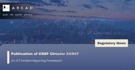 cssf entity search|CSSF Circular 24/847 advances ICT reporting, nearing DORA.